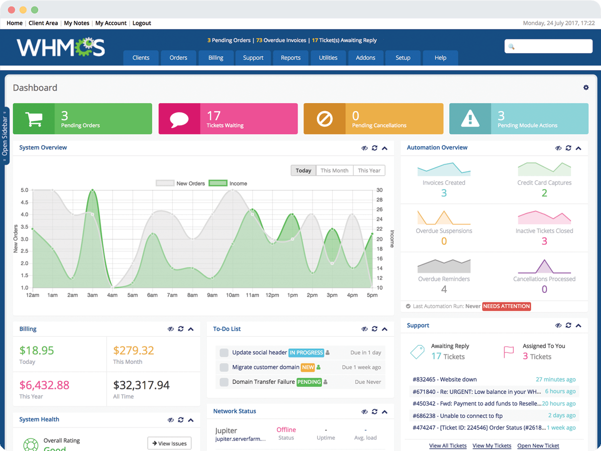WHMCS破解版V8.13.1|虚拟主机租用计费系统源码|送9款开心版插件