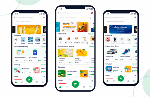 GoMart多商家同城跑腿外卖送货Flutter全套APP源码V3.1(含Web前后端)
