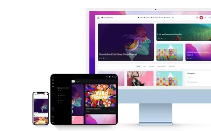 iMedia瀑布流布局影视短视频图片音乐分享网站PHP源码V8.1