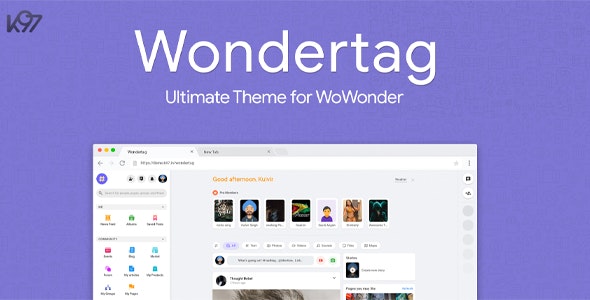 Wondertag高性能WoWonder社交网站主题PHP源码2.5.0