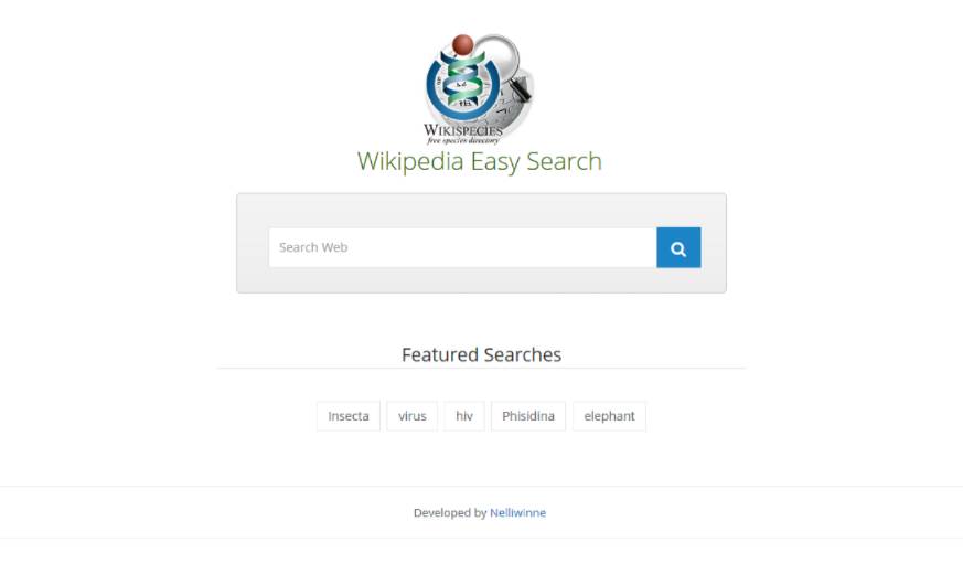 Wikispecies基于Wikipedia API维基百科搜索系统PHP源码V1.0