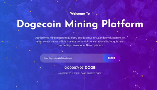 DogeMiner多语言Laravel狗狗币云矿挖掘平台PHP源码V1.1
