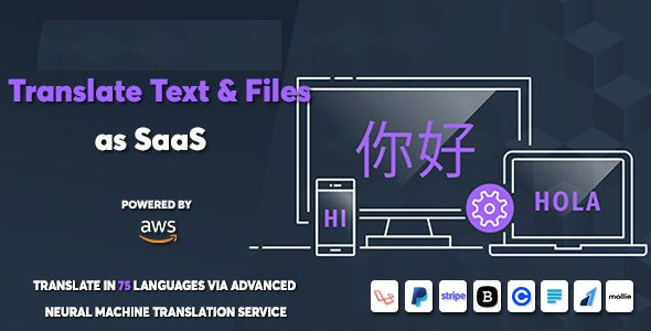 神经网络机器学习语言翻译SaaS服务PHP源码V1.1 文档翻译/AI翻译