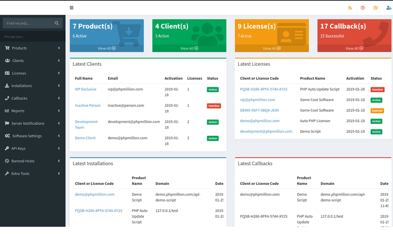 GoLicense软件源码域名授权验证管理系统PHP源码V2.6.3 全解密破解版