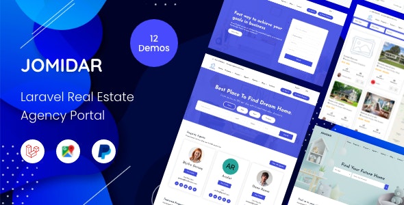 Homidar多语言Laravel房地产中介门户网站PHP源码V3.6