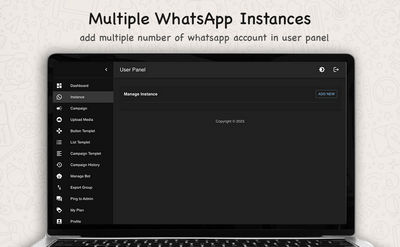 WABase多账户实例WhatsApp群发营销系统SaaS平台NodeJS源码v2.0.5