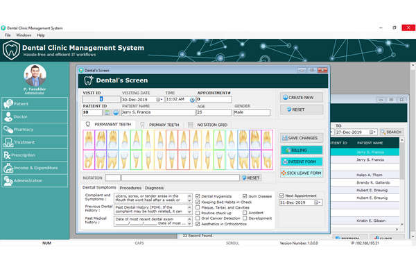 DentalMgr牙科诊所管理系统VB.NET工程源码V1.1