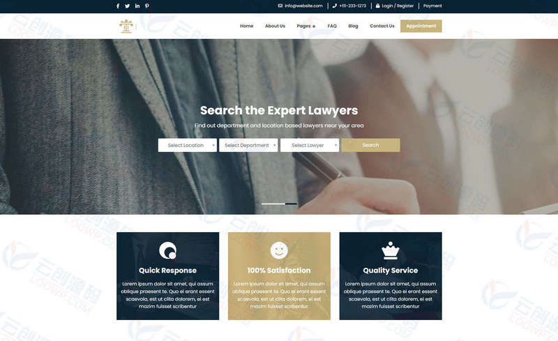 LawyerBook在线律师预约系统SaaS平台网站源码V2.5.0