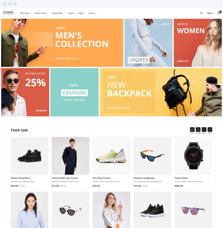 ChawkShop汉化版V2.5.9|服装和生活日用品跨境电商WordPress主题