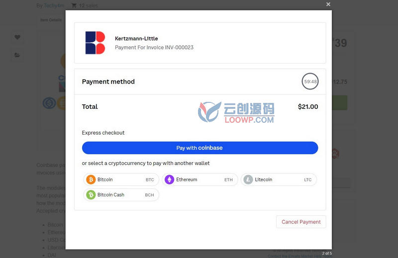 PayCrypto加密货币支付收款系统Perfex CRM模块V1.0C