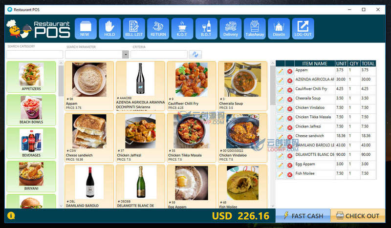RestPOS餐厅收银机软件VB.NET WPF工程源码全套V1.2.3