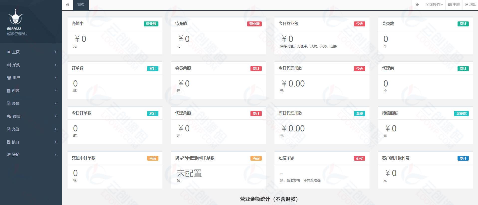 2023版PHP话费充值中控系统源码免授权破解版 支持公众号H5、分销、代理等