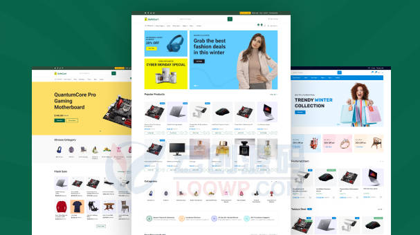 SuperCart含三首页多卖家入驻购物商城系统Laravel网站源码V1.2.1 带演示数据