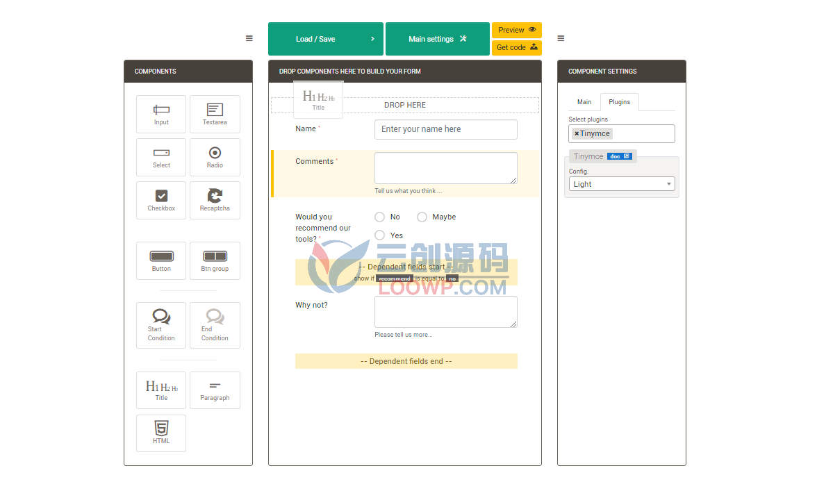 FormMaker拖拽式HTML表单自动生成器PHP网站源码
