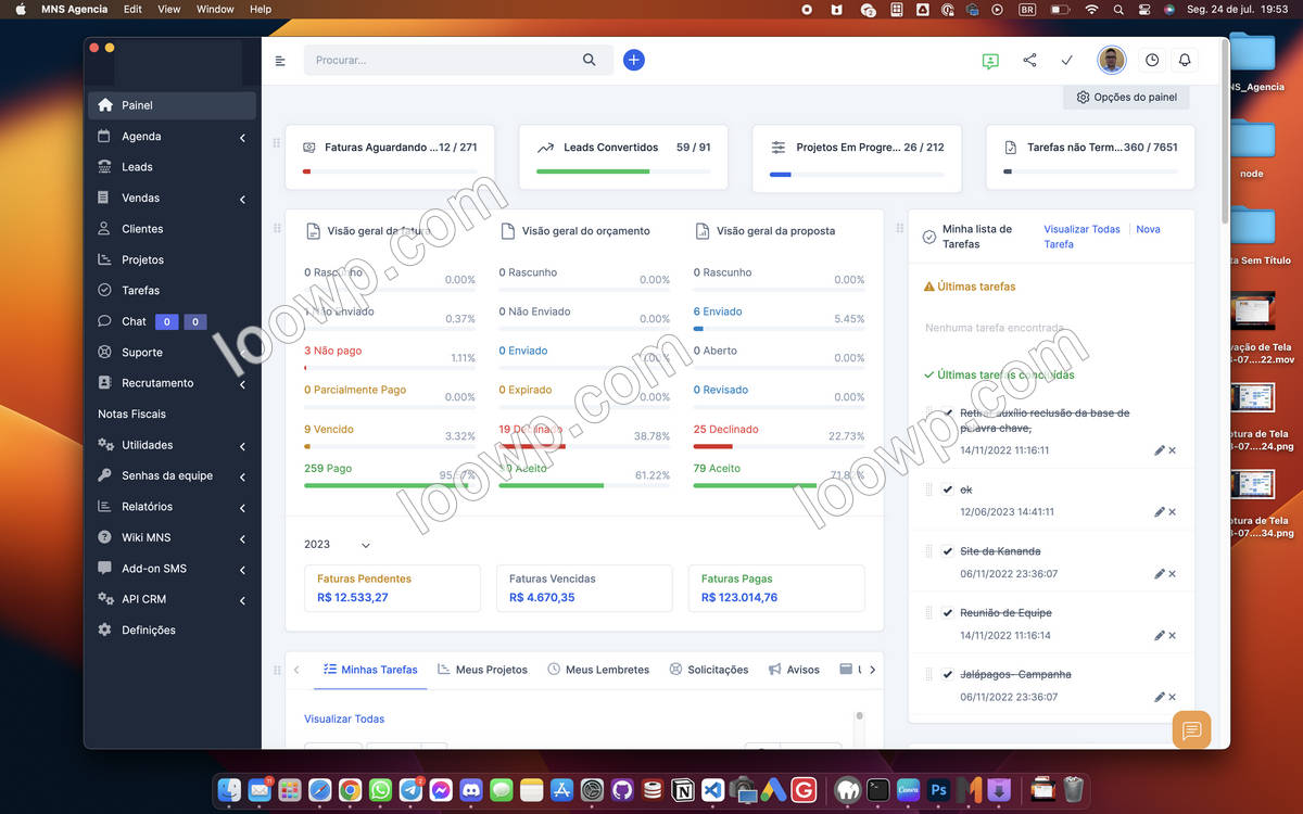 PC桌面版企业级CRM软件源代码/ElectronJs框架/支持Mac+Linux+Win