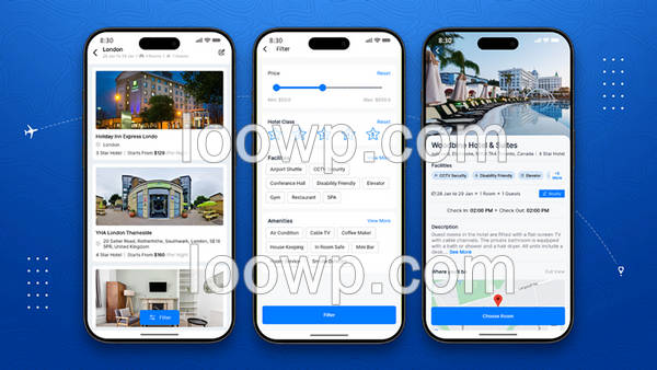 Flutter多商家SaaS版酒店订房系统全端APP源码(含Web前后端)