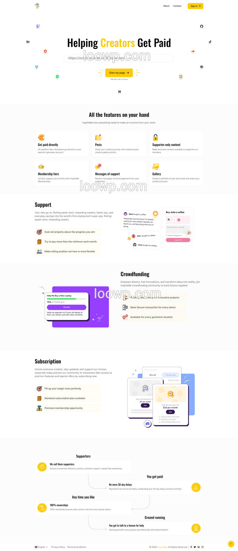 全开源内容创作者众筹|粉丝捐赠打赏系统网站源码V1.1