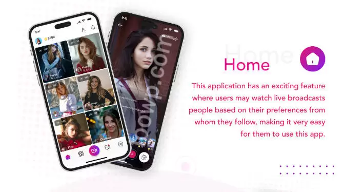 手机直播和视频通话APP源码/直播打赏/主播PK/生成假人/NodeJS后端