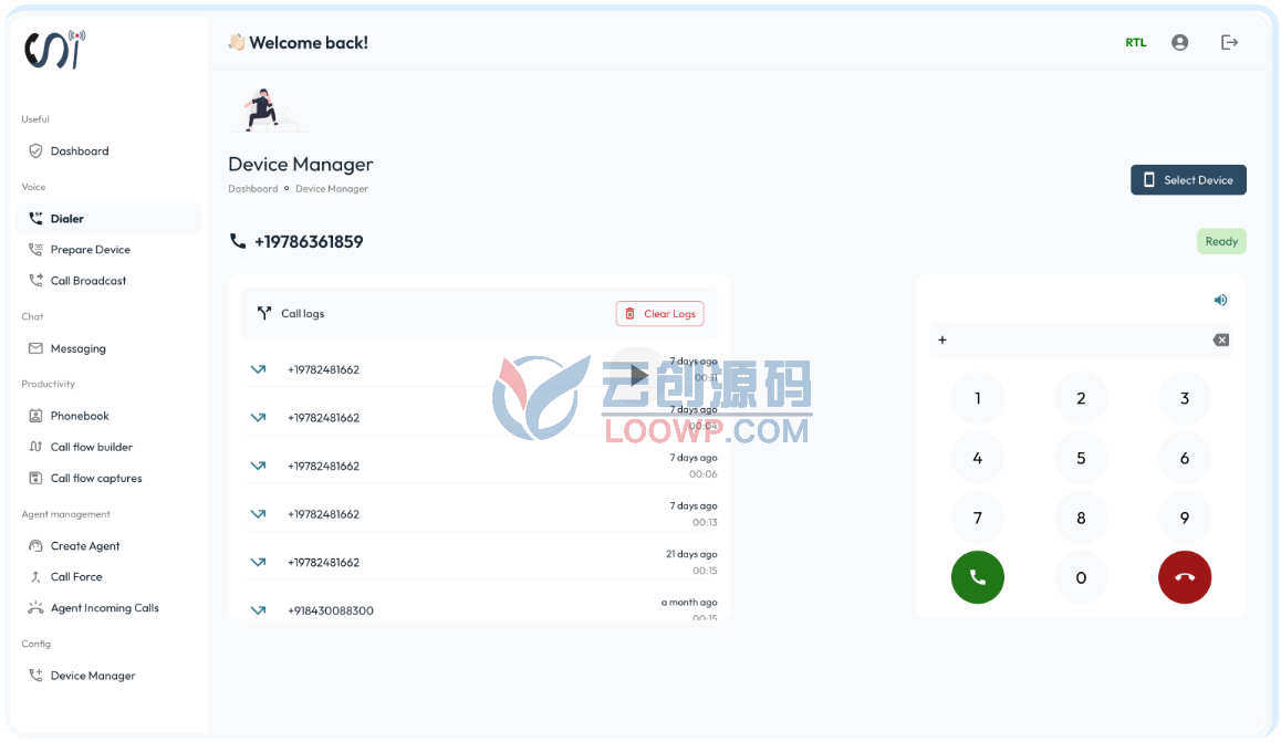 企业AI云呼叫中心SAAS系统网站源码|电话销售系统