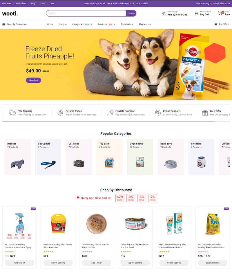 PHP猫粮狗粮&宠物用品跨境电商独立站源码