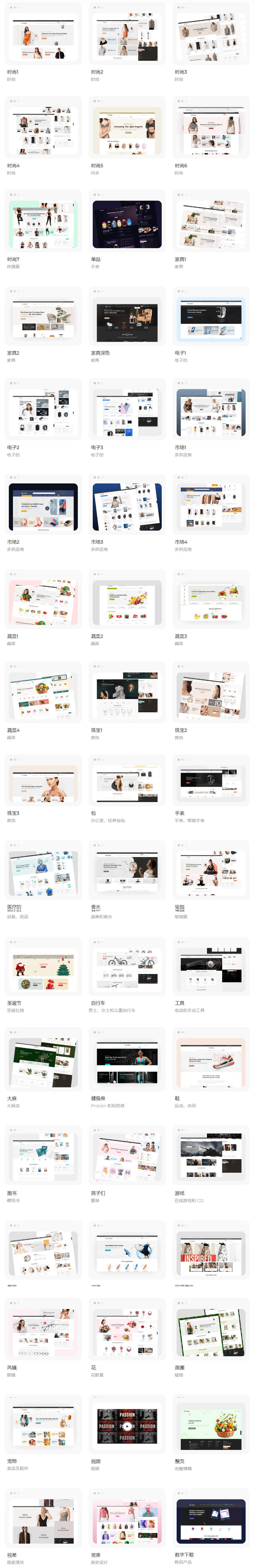 Angular外贸服装跨境电商源码/前后端分离/50组首页主题