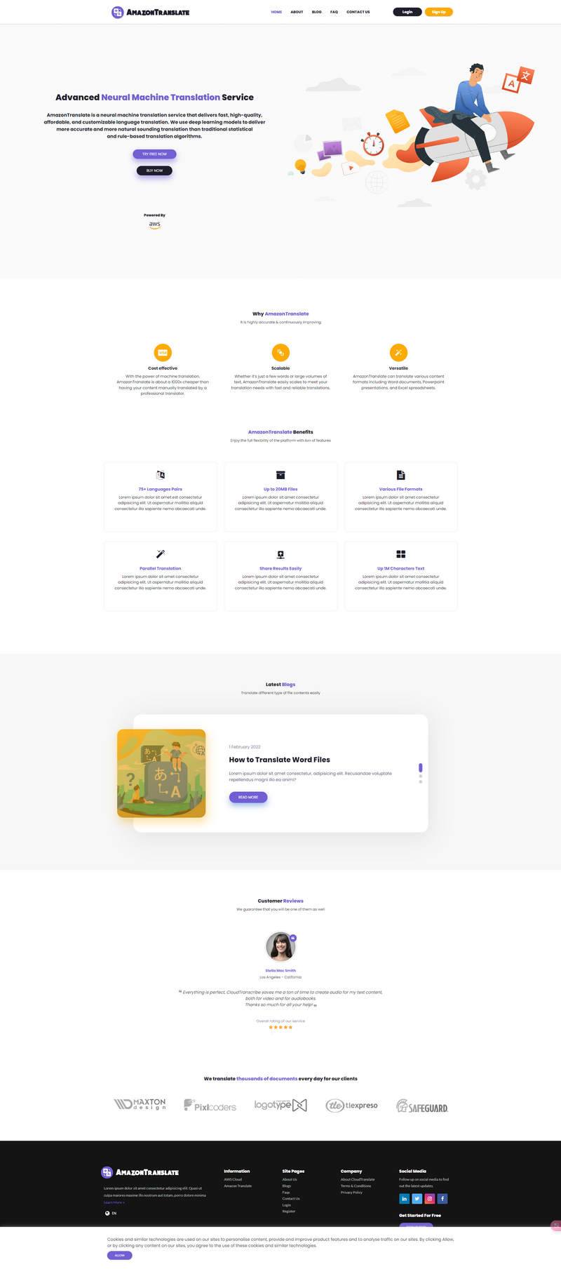 全开源PHP高级AWS神经机器翻译服务网站源码V2.0