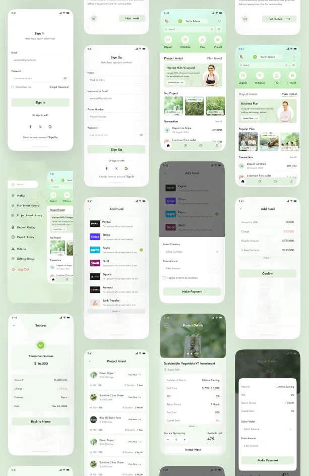 全开源Flutter农业种植项目投资理财APP源码(含Web前后端+ANdroid+iOS)
