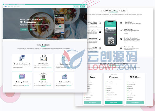 WhatsApp线上点餐外卖平台源码/Ws外卖系统源码/多餐厅SaaS/全功能/全插件