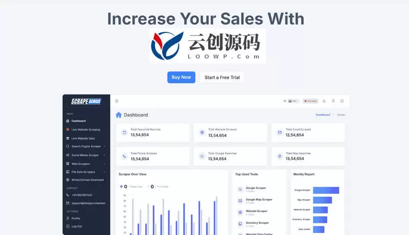 NextJS潜在客户联系数据采集器网站源码/本地运行