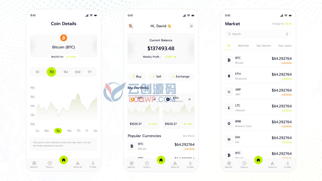 全开源Flutter加密货币兑币系统APP源码/币币交易源码(Web前后端+ANdroid+iOS)
