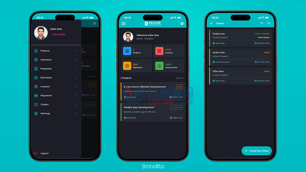 全开源Flutter跨境企业项目管理CRM源码/含顾客端APP+Web端