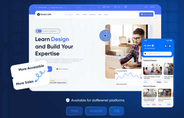 全开源网课销售系统APP源码/含Web前后端+全插件+主题编辑器