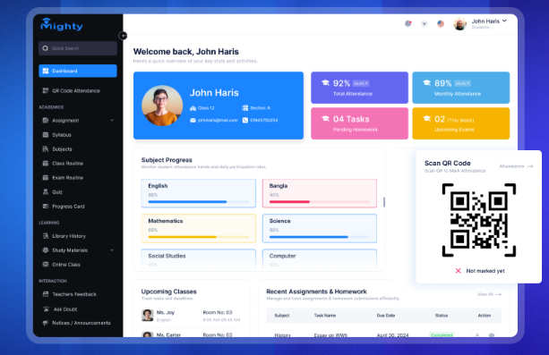 全开源SaaS版学校管理系统APP源码/多分校ERP/Web+APP+PC全端