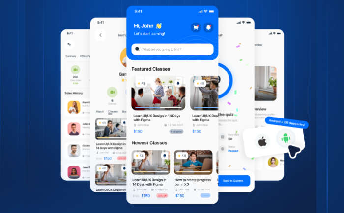 全开源Flutter在线学习教育网课APP源码(Web+App+全插件)