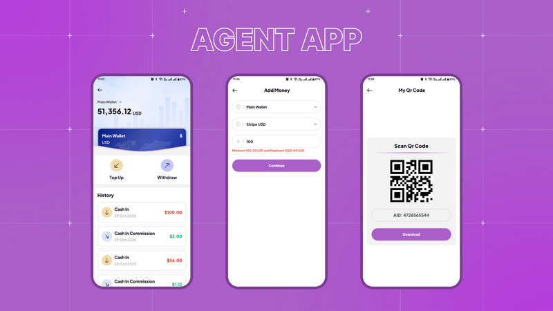 全开源移动支付钱包系统APP源码/用户+代理+商户/Web+App
