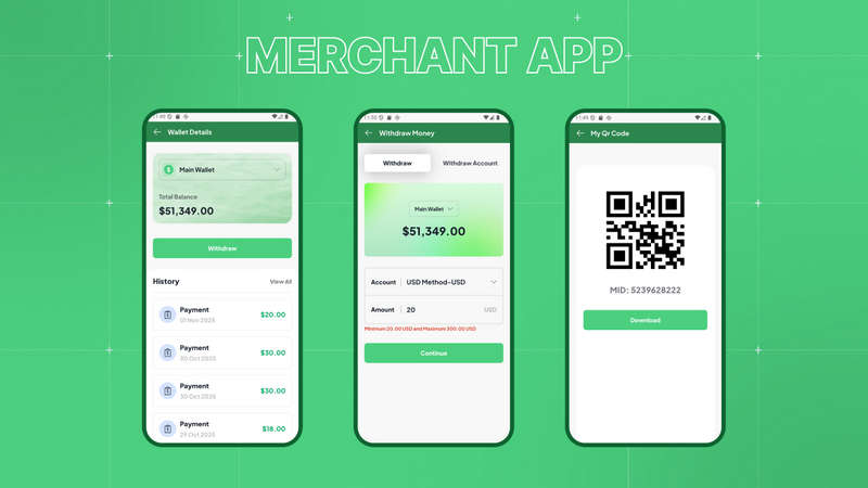 全开源移动支付钱包系统APP源码/用户+代理+商户/Web+App