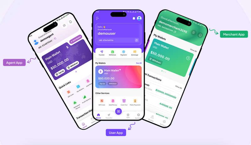 全开源移动支付钱包系统APP源码/用户+代理+商户/Web+App