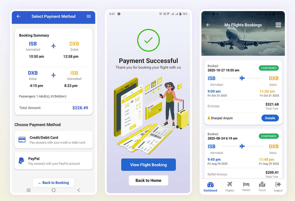 React Native旅游预订系统APP源码/航班订票/酒店预订(Web+App)