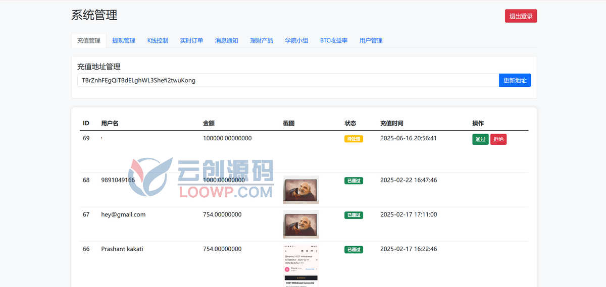 全开源PHP虚拟货币微交易投资理财源码/完美K线+输赢控制+代理