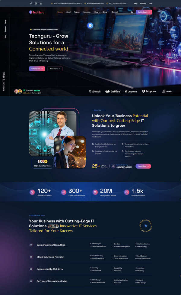 全开源Laravel软件开发IT企业网站源码/内置电商系统+POS