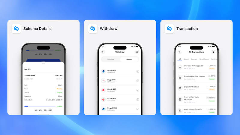 全开源高收益投资理财APP源码/众筹投资/App+Web前后端