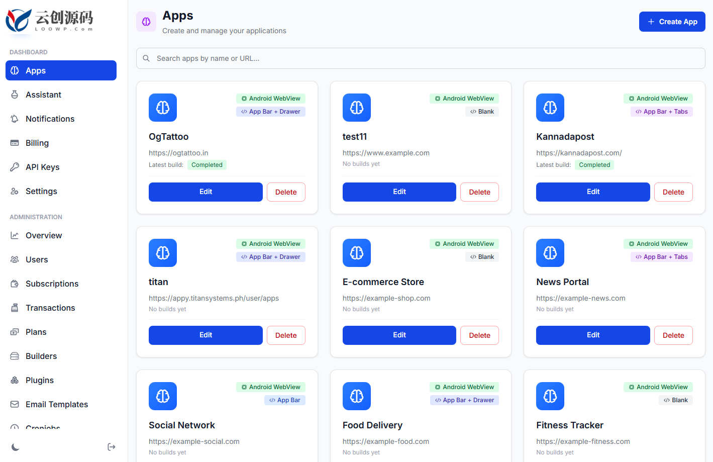 AI免代码App打包系统源码/一键网站转App/SaaS模式