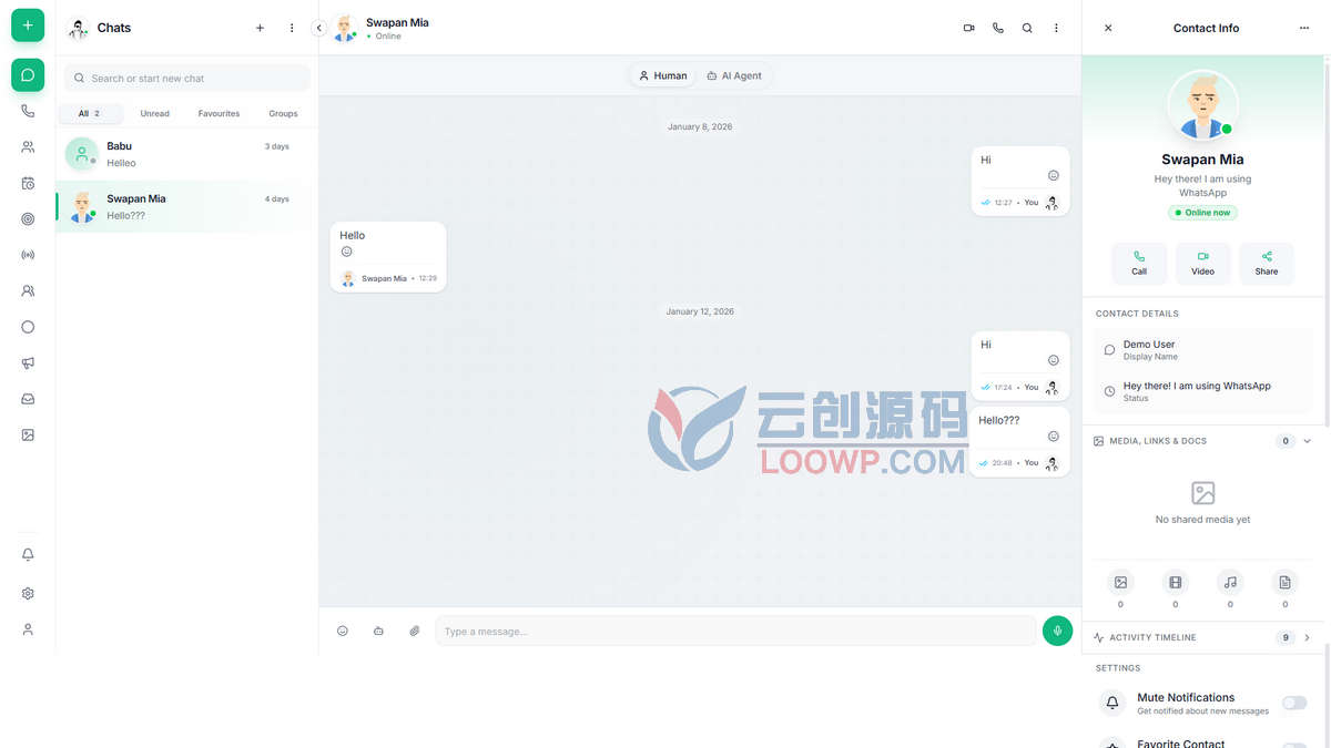 全开源智能AI企业即时通信系统源码/SaaS多开/音视频聊天