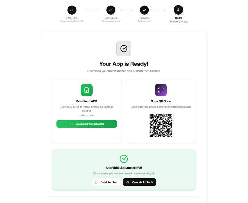 SaaS多开AI网站转手机App平台源码/网站打包APP