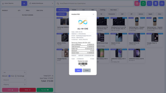Laravel多零售门店管理系统SaaS源码_POS收银源码
