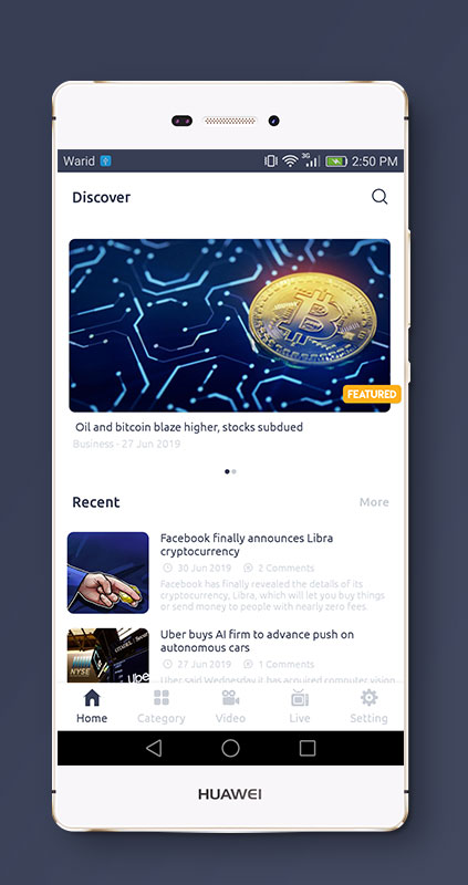 ComNews v1.0-带有管理面板的Android新闻阅读类应用App源码/全开源适合二开