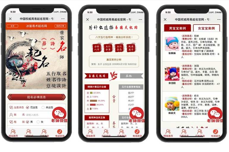 2020赚钱新项目在线付费起名源码/宝宝起名/八字起名/周易取名/周易八字起名平台网站