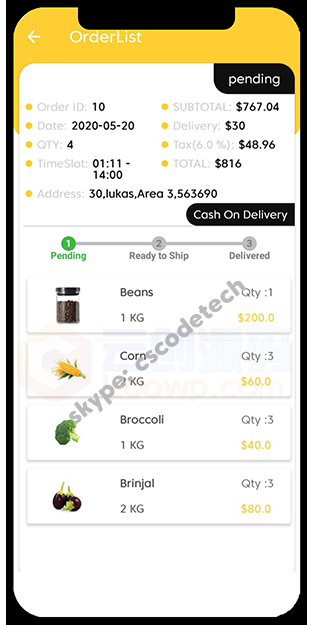 蔬菜水果家居用品等杂货派送系统Android应用APP源码带后端管理面板 更新至v1.4