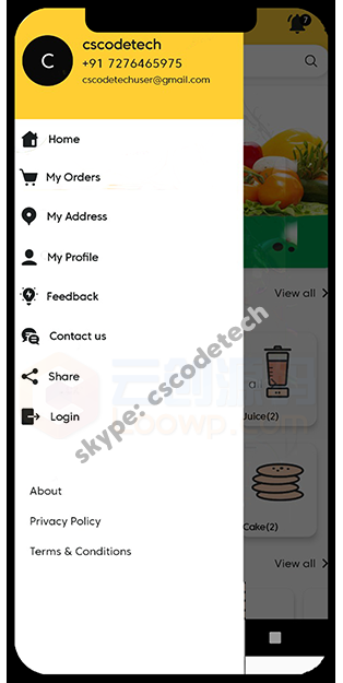蔬菜水果家居用品等杂货派送系统Android应用APP源码带后端管理面板 更新至v1.4
