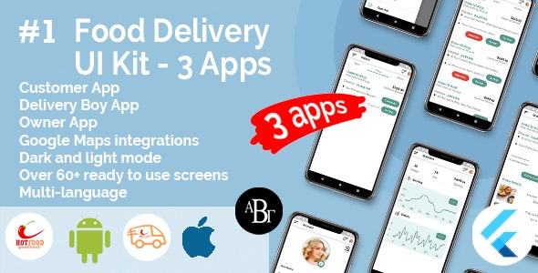 Flutter点餐派送外卖系统应用APP源码(仅UI)